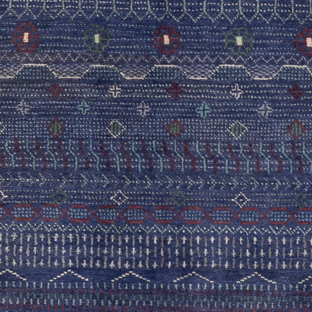 Gabbeh tapijt - Perzisch - 191 x 140 cm - donkerblauw