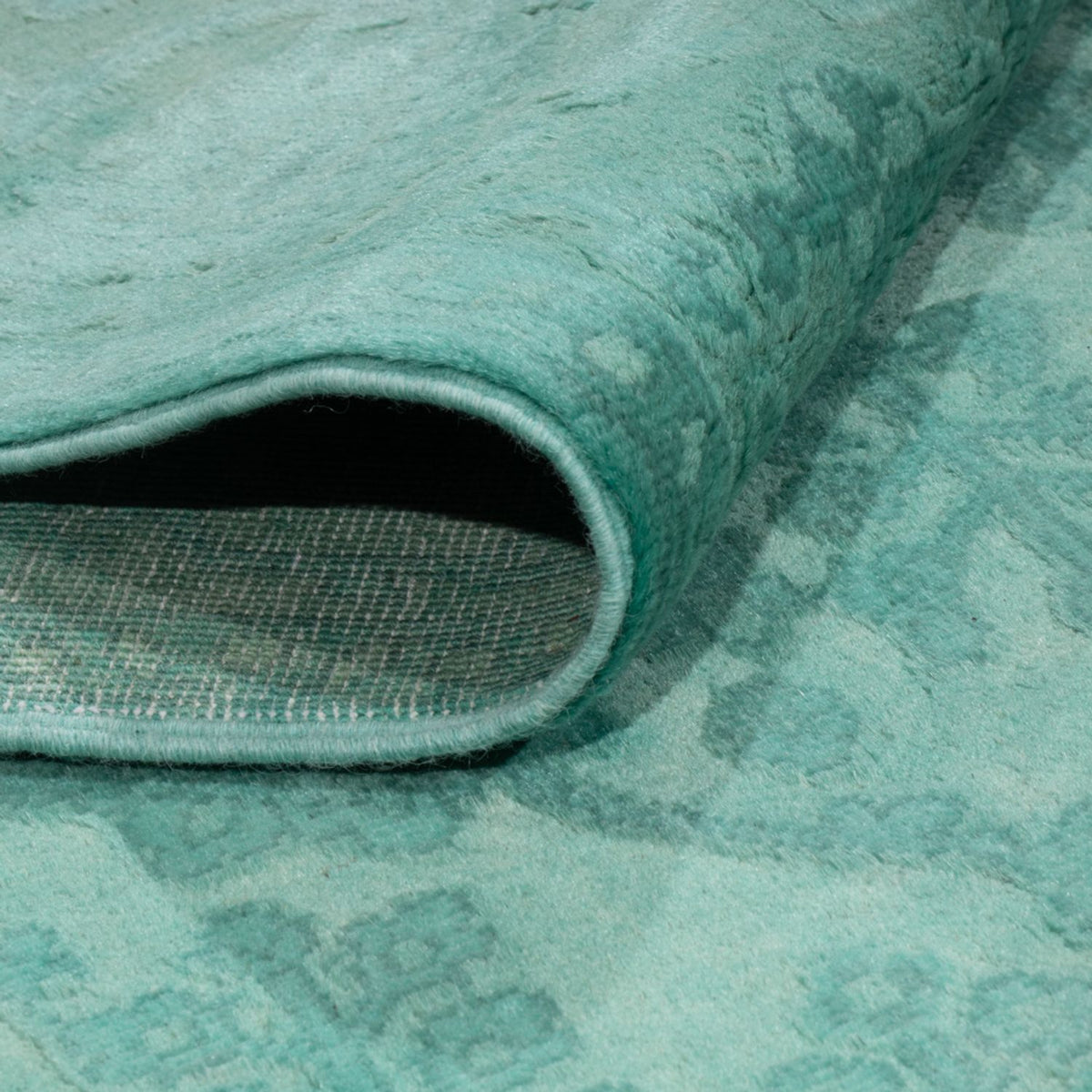 Designer tapijt - 196 x 156 cm - turkoois