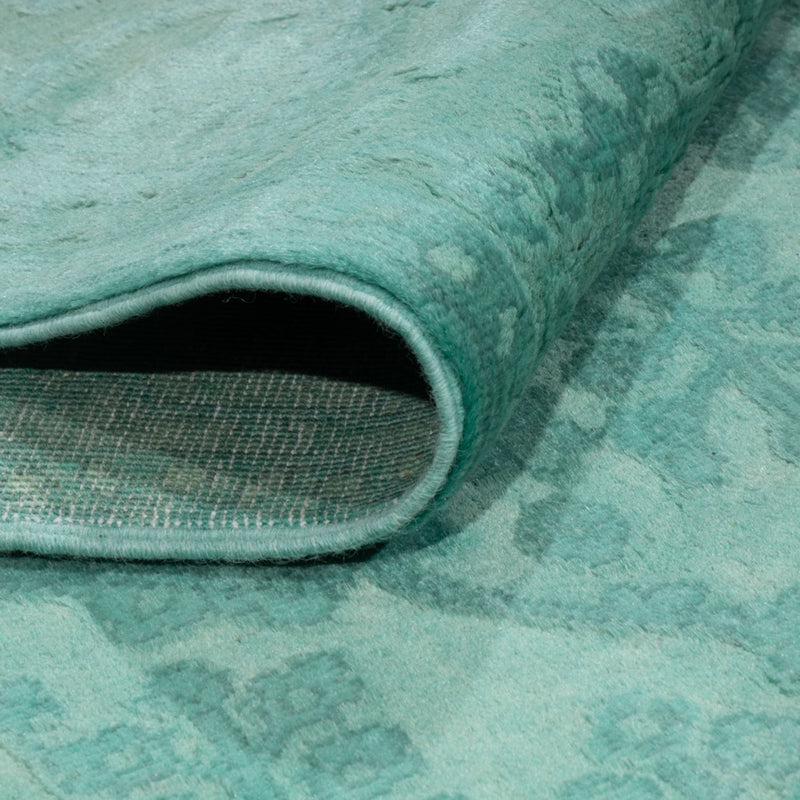 Designer tapijt - 196 x 156 cm - turkoois