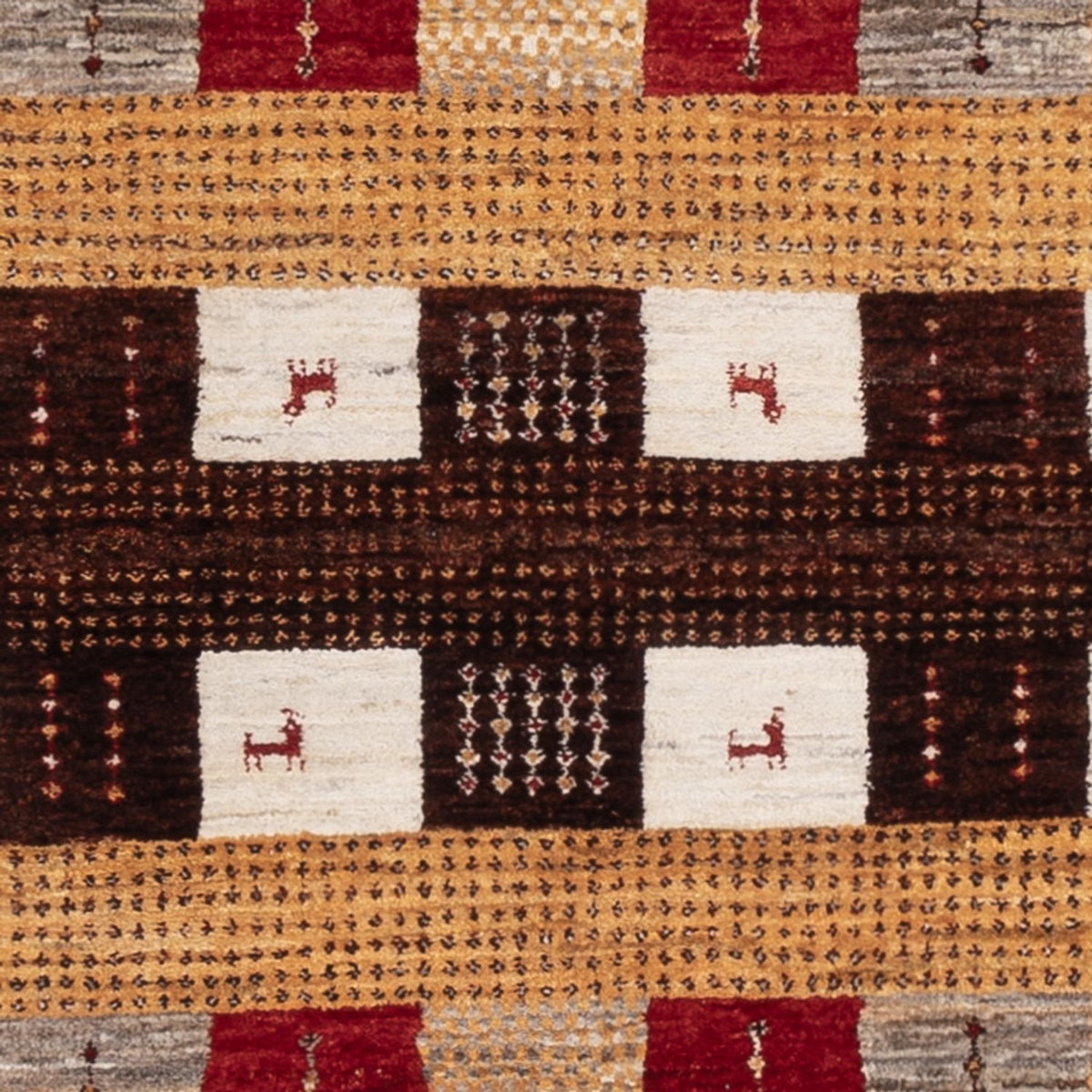 Gabbeh Tapijt - Loribaft Indus - 193 x 145 cm - veelkleurig