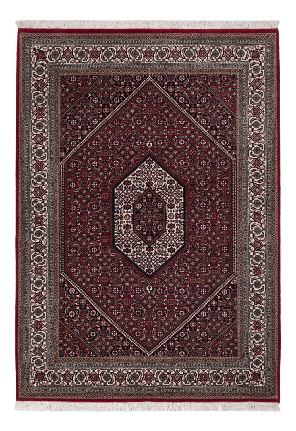 Oosters tapijt - Bijar - Indus - 204 x 145 cm - donkerbruin