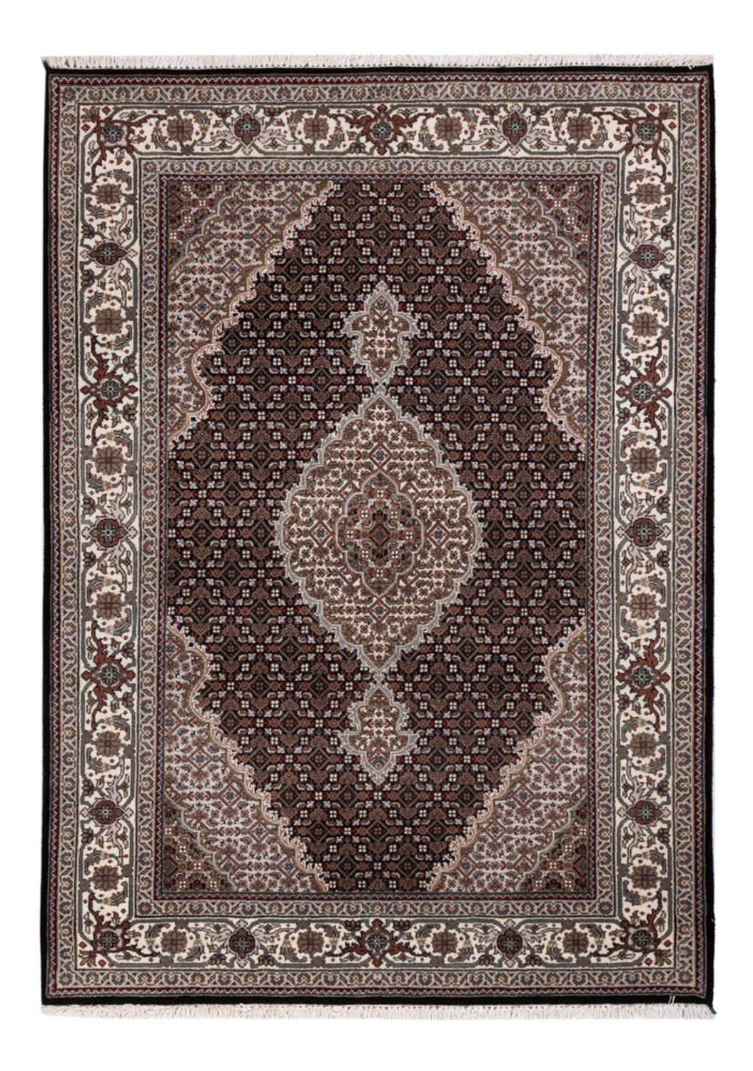 Oosters tapijt - Tabriz - 196 x 141 cm - donkergrijs