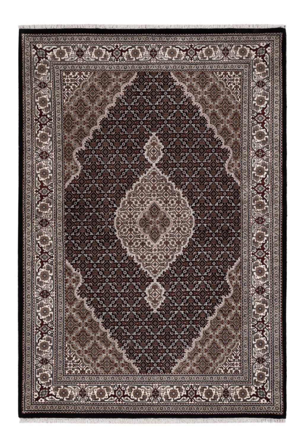 Oosters tapijt - Tabriz - 204 x 141 cm - donkergrijs