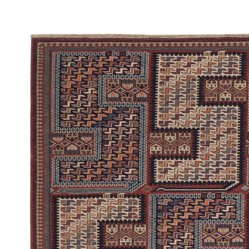 Kelim tapijt - Oosters - Soumak - 216 x 152 cm - donker beige