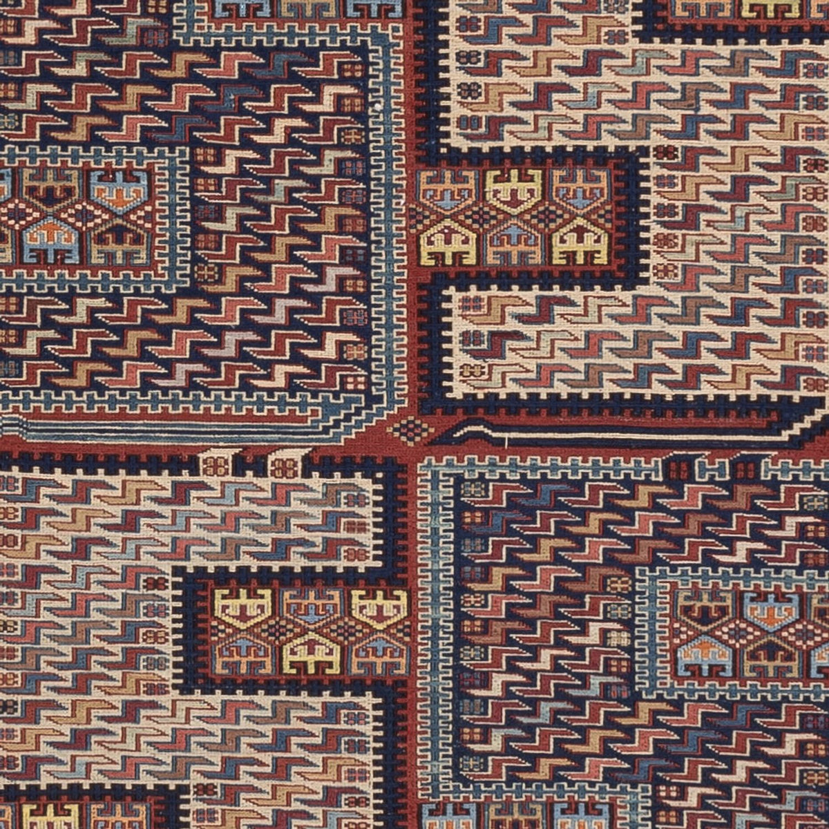 Kelim tapijt - Oosters - Soumak - 205 x 166 cm - donker beige