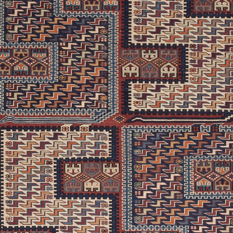 Kelim tapijt - Oosters - Soumak - 215 x 159 cm - donker beige