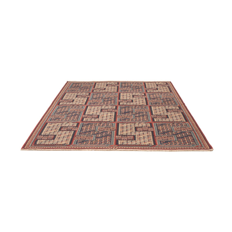 Kelim tapijt - Oosters - Soumak - 208 x 165 cm - donker beige