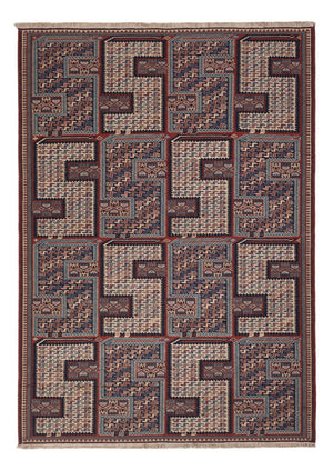 Kelim tapijt - Oosters - Soumak - 223 x 156 cm - donker beige