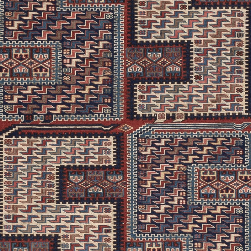 Kelim tapijt - Oosters - Soumak - 223 x 156 cm - donker beige