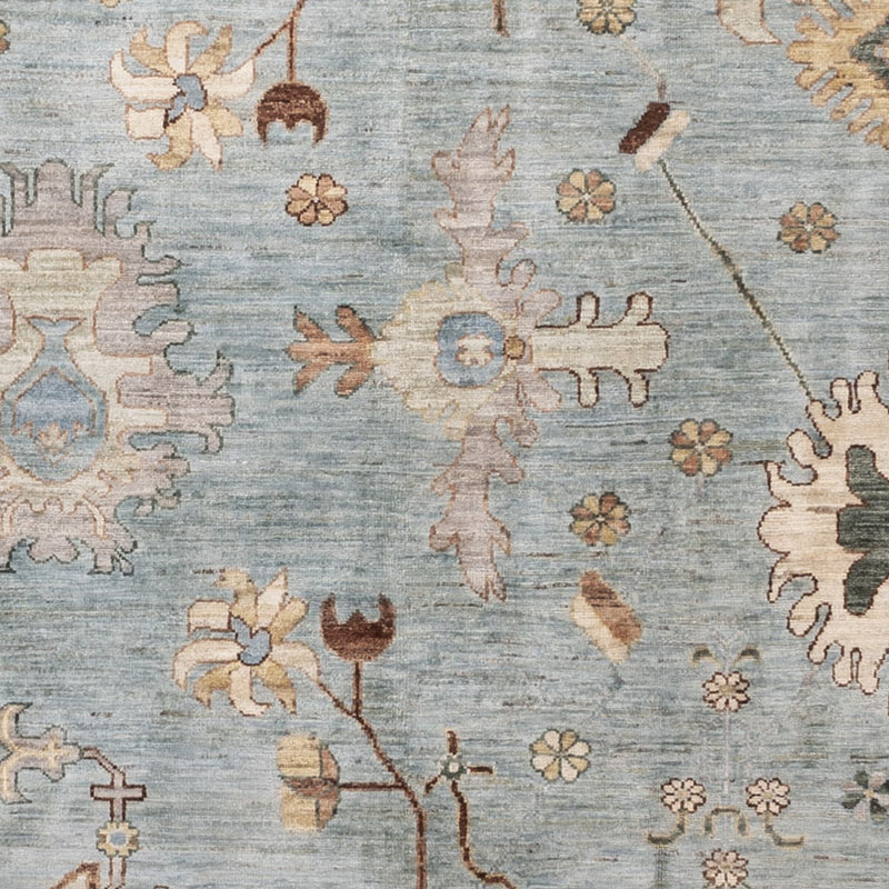 Ziegler Tapijt - Usak - 296 x 200 cm - lichtblauw