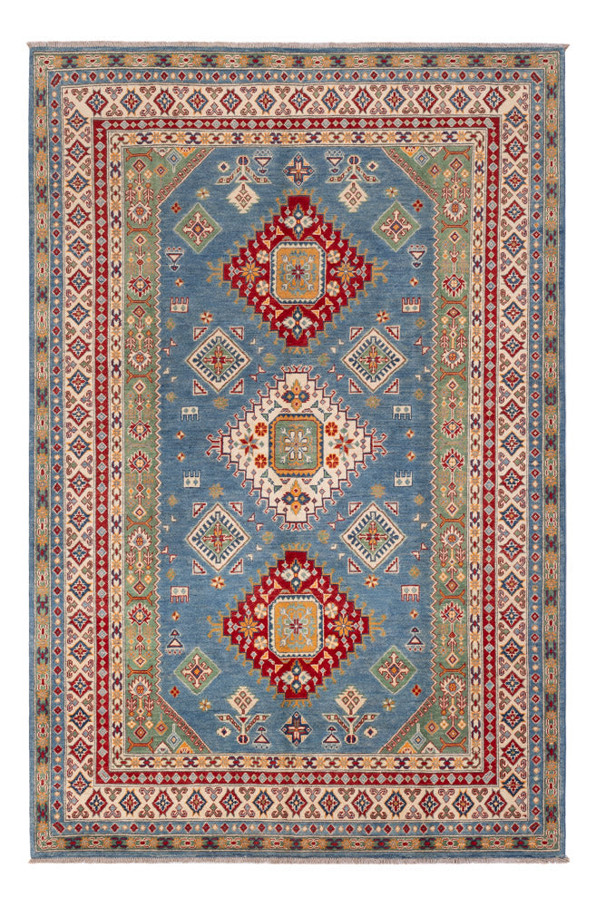 Ziegler Tapijt - Kazak - 300 x 198 cm - blauw