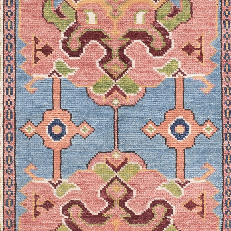 Loper Ziegler Tapijt - Kazak - 297 x 76 cm - blauw