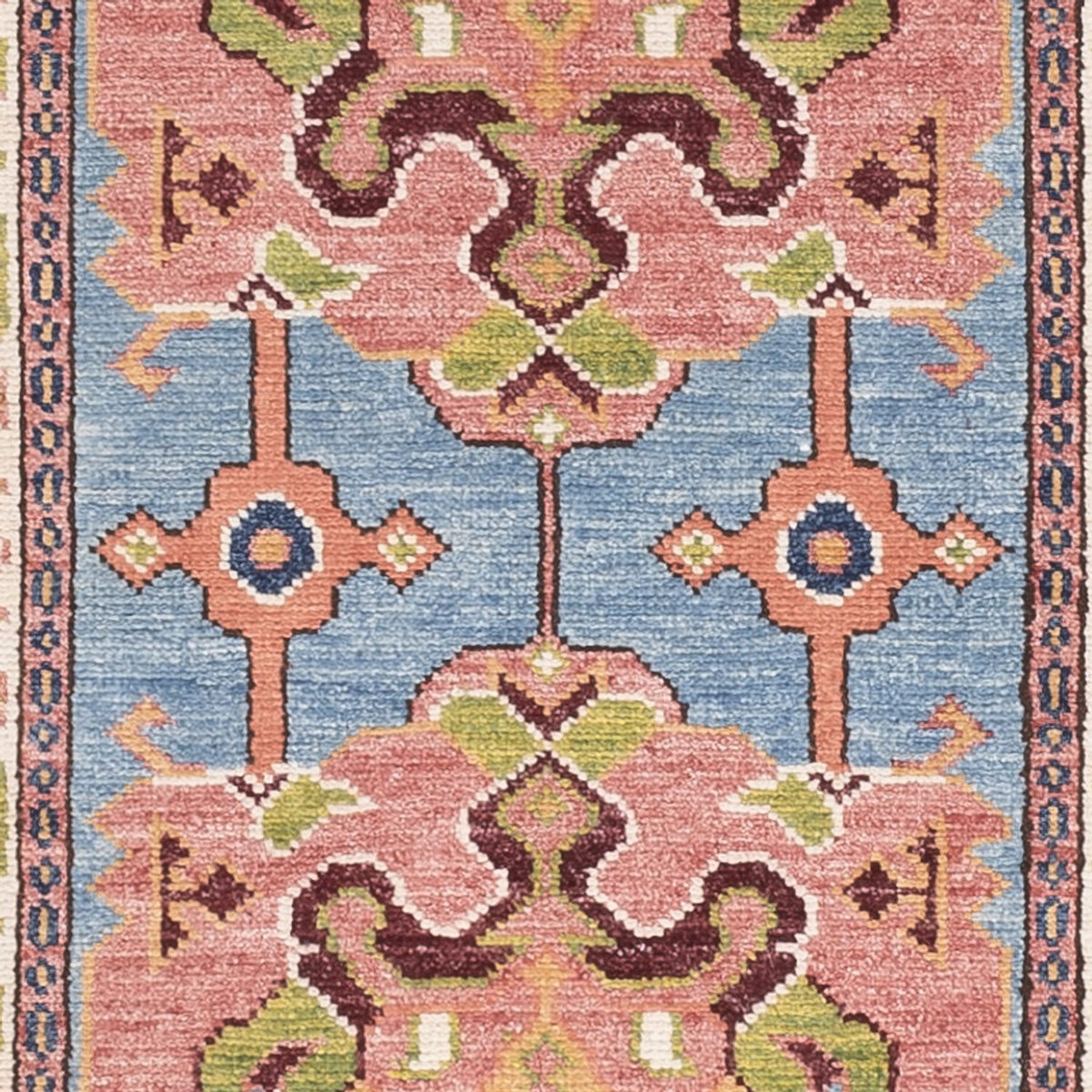 Loper Ziegler Tapijt - Kazak - 296 x 79 cm - blauw