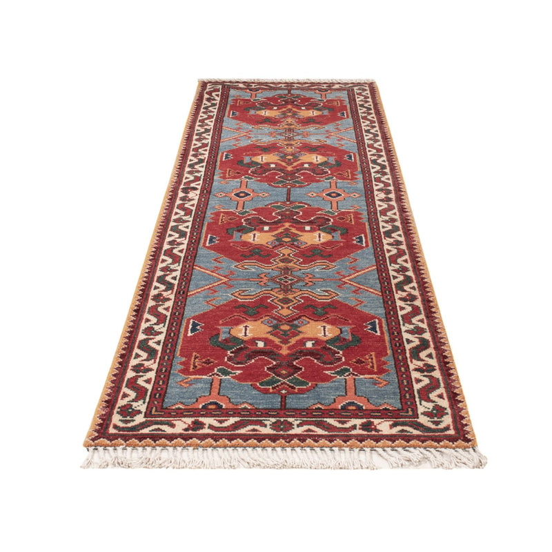 Loper Ziegler Tapijt - Kazak - 287 x 77 cm - blauw