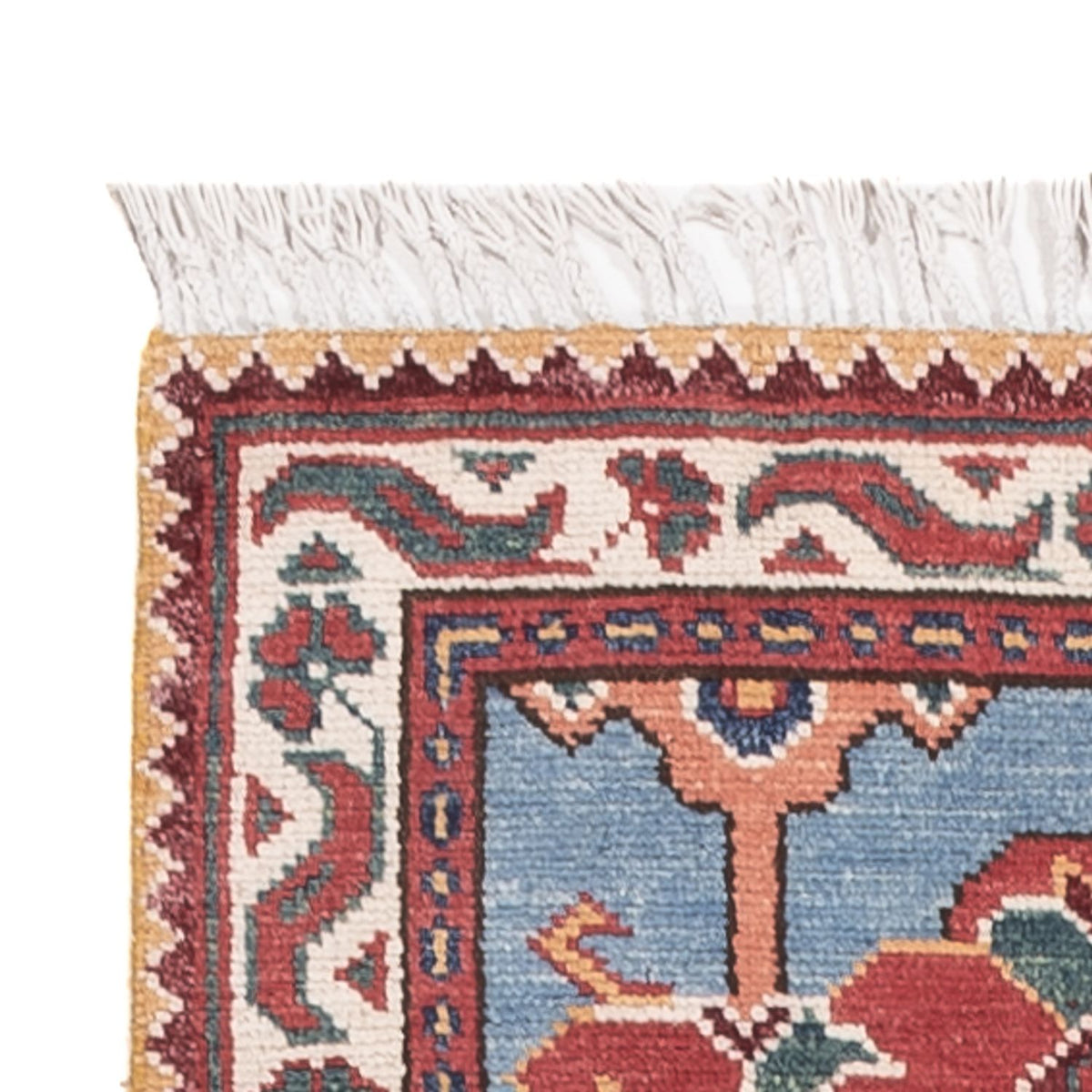 Loper Ziegler Tapijt - Kazak - 287 x 75 cm - blauw