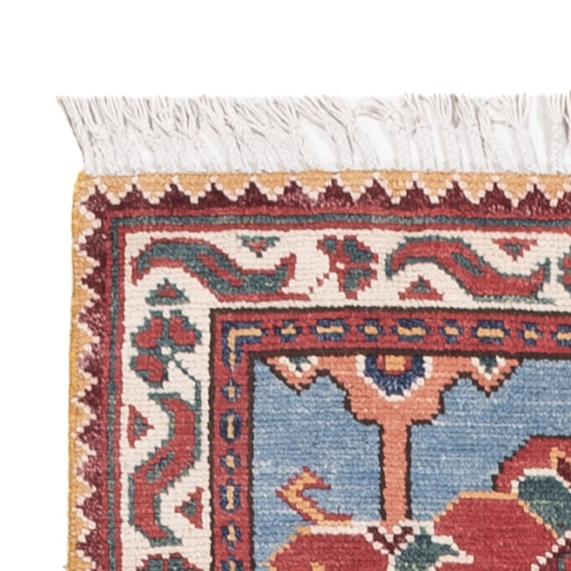 Loper Ziegler Tapijt - Kazak - 287 x 75 cm - blauw