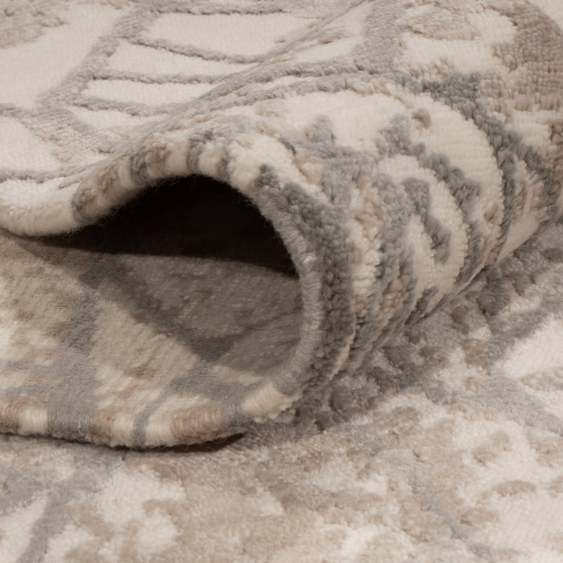 Designer tapijt - 245 x 175 cm - lichtgrijs