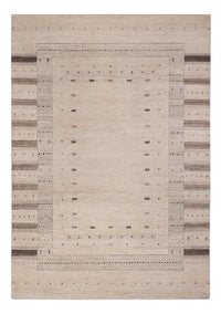 Gabbeh Tapijt - Loribaft Indus - 246 x 176 cm - licht beige