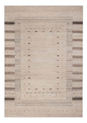 Gabbeh Tapijt - Loribaft Indus - 246 x 176 cm - licht beige