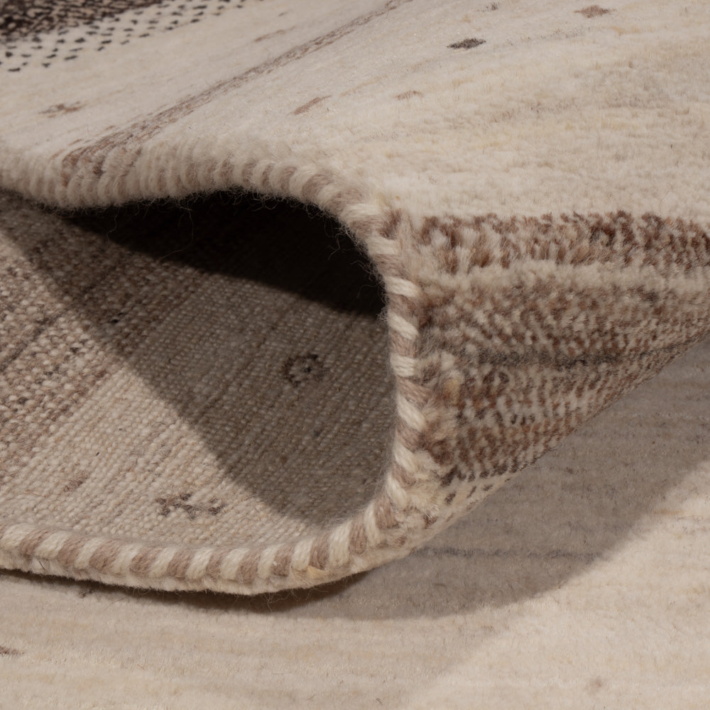 Gabbeh Tapijt - Loribaft Indus - 246 x 176 cm - licht beige