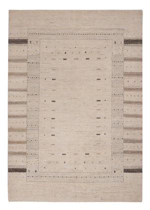 Gabbeh Tapijt - Loribaft Indus - 245 x 174 cm - licht beige