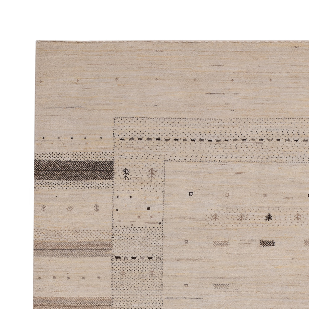 Gabbeh Tapijt - Loribaft Indus - 245 x 174 cm - licht beige