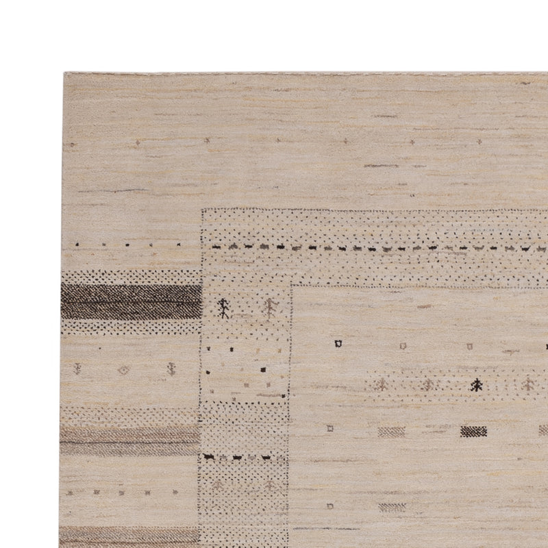 Gabbeh Tapijt - Loribaft Indus - 245 x 174 cm - licht beige