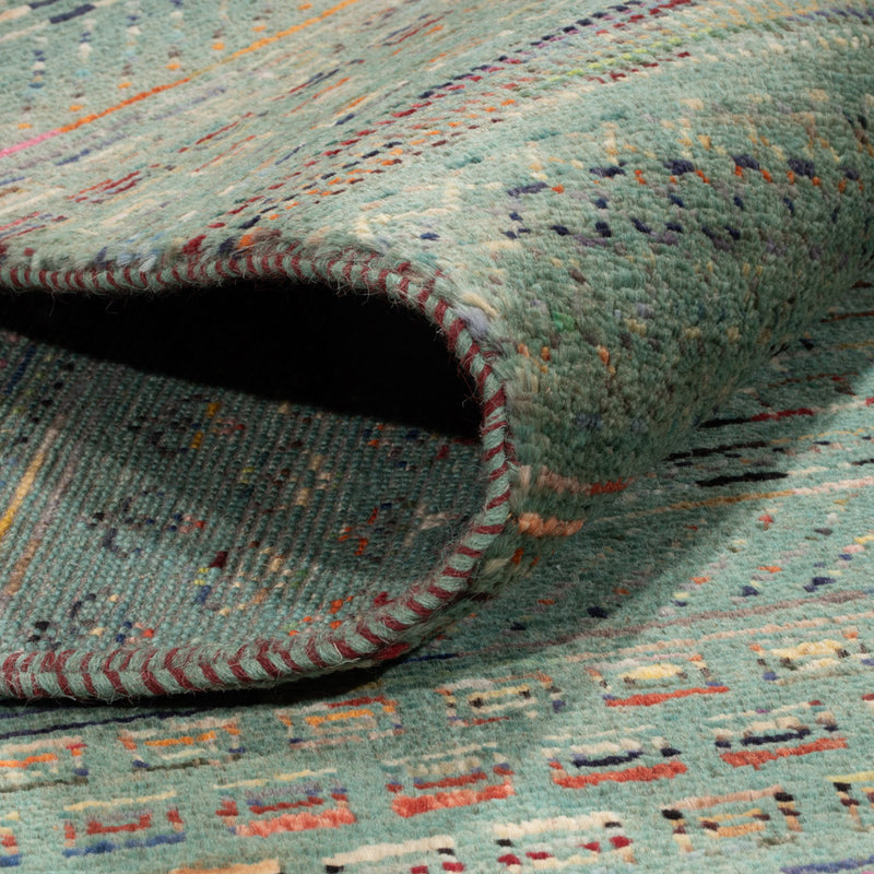 Designer tapijt - 240 x 201 cm - benzine blauw