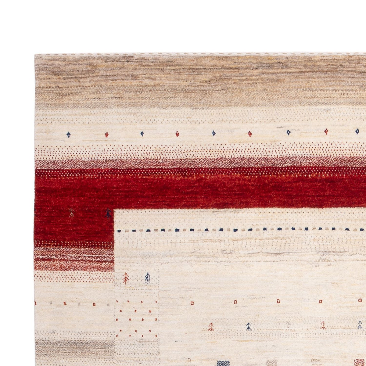 Gabbeh Tapijt - Loribaft Indus - 292 x 185 cm - beige