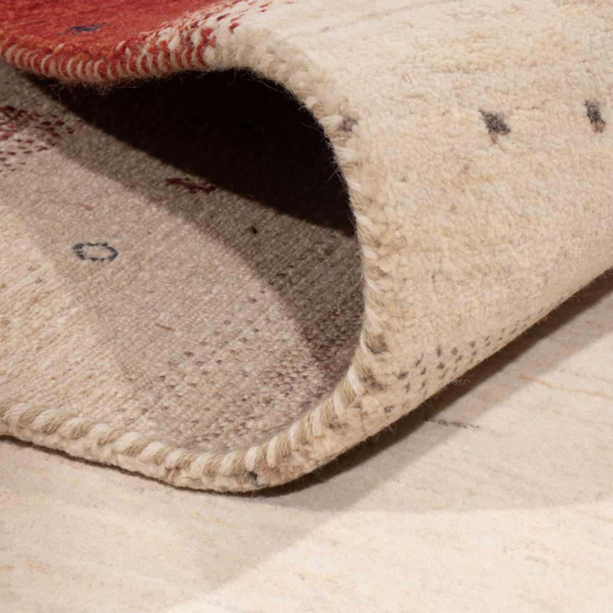 Gabbeh Tapijt - Loribaft Indus - 292 x 185 cm - beige