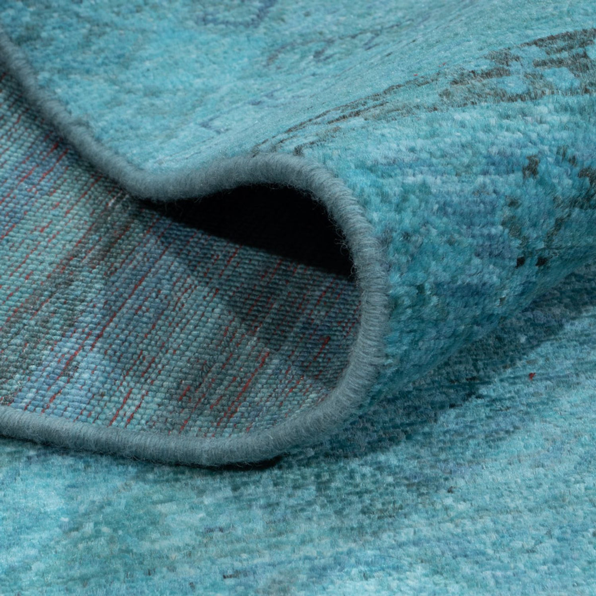 Designer tapijt - 294 x 248 cm - turkoois