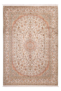 Zijden tapijt - Kashmir Silk - 314 x 219 cm - beige