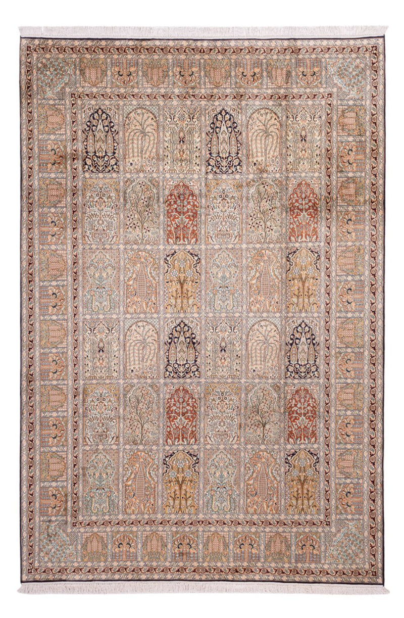 Zijden tapijt - Kashmir Silk - 315 x 214 cm - licht beige