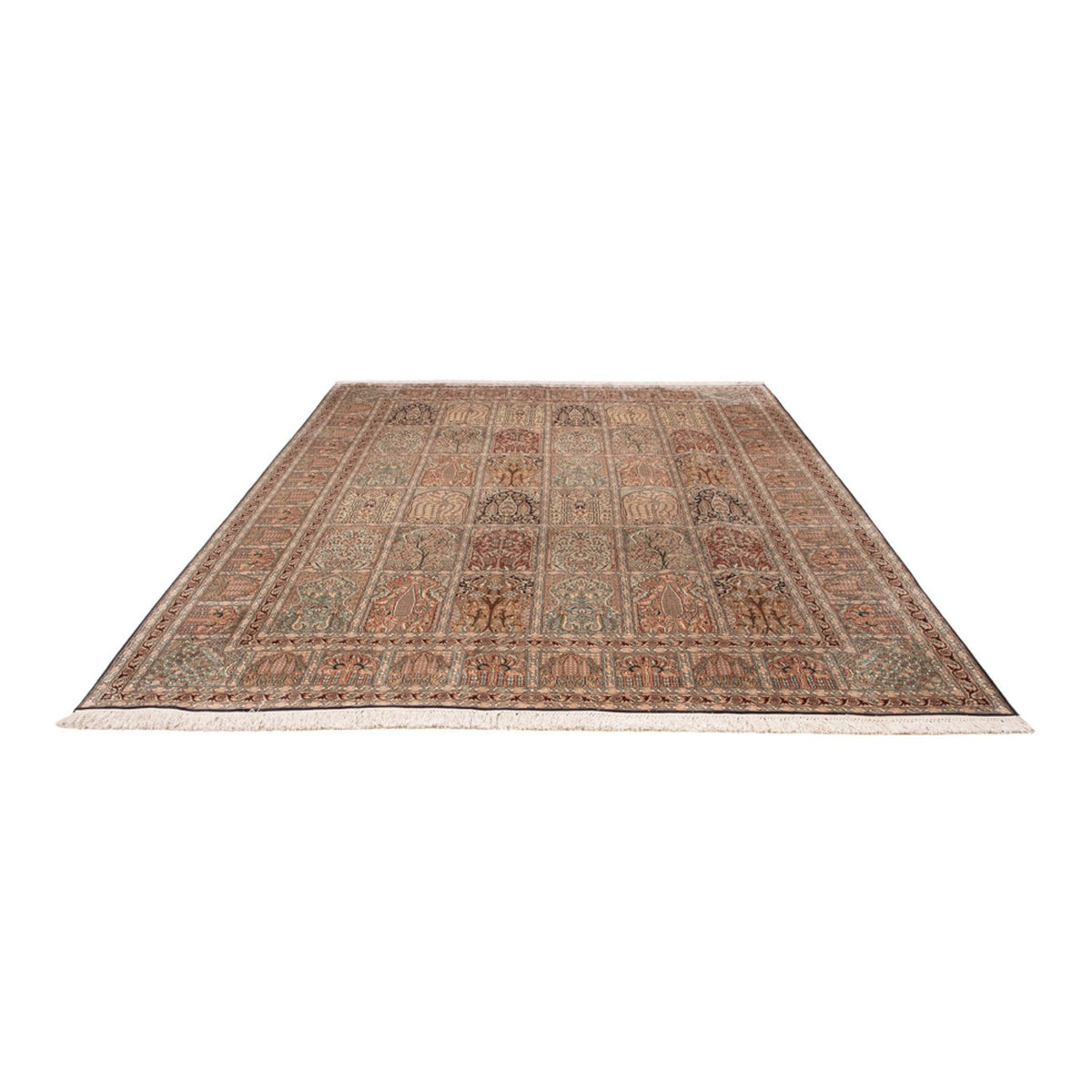 Zijden tapijt - Kashmir Silk - 315 x 214 cm - licht beige