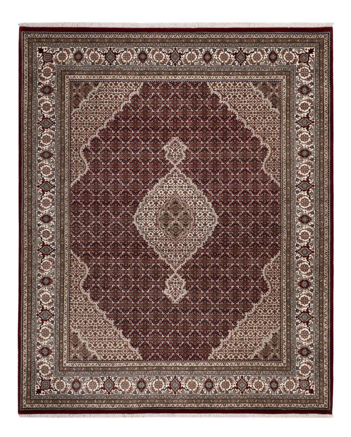 Oosters tapijt - Tabriz - 256 x 205 cm - donker beige