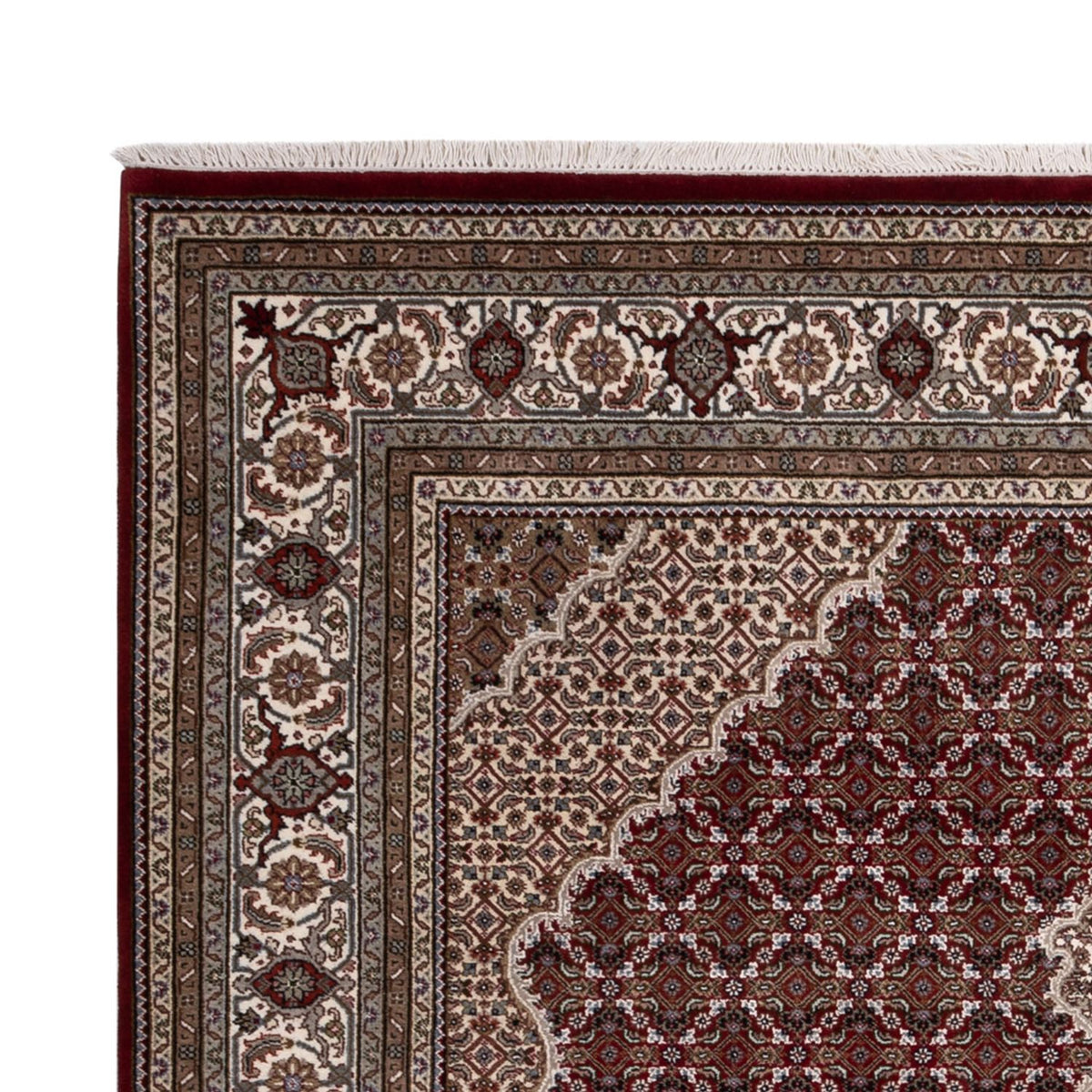 Oosters tapijt - Tabriz - 256 x 205 cm - donker beige