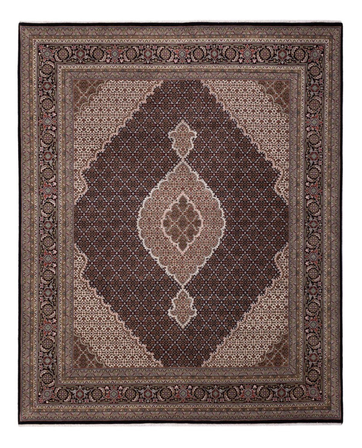 Oosters tapijt - Tabriz - 305 x 250 cm - donker beige