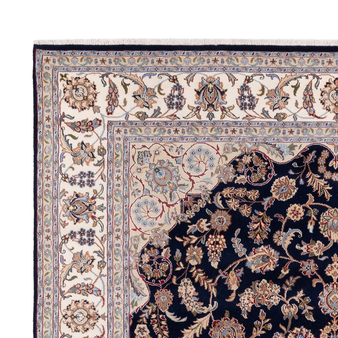 Oosters tapijt - Nain - Indus - 309 x 251 cm - donkerblauw