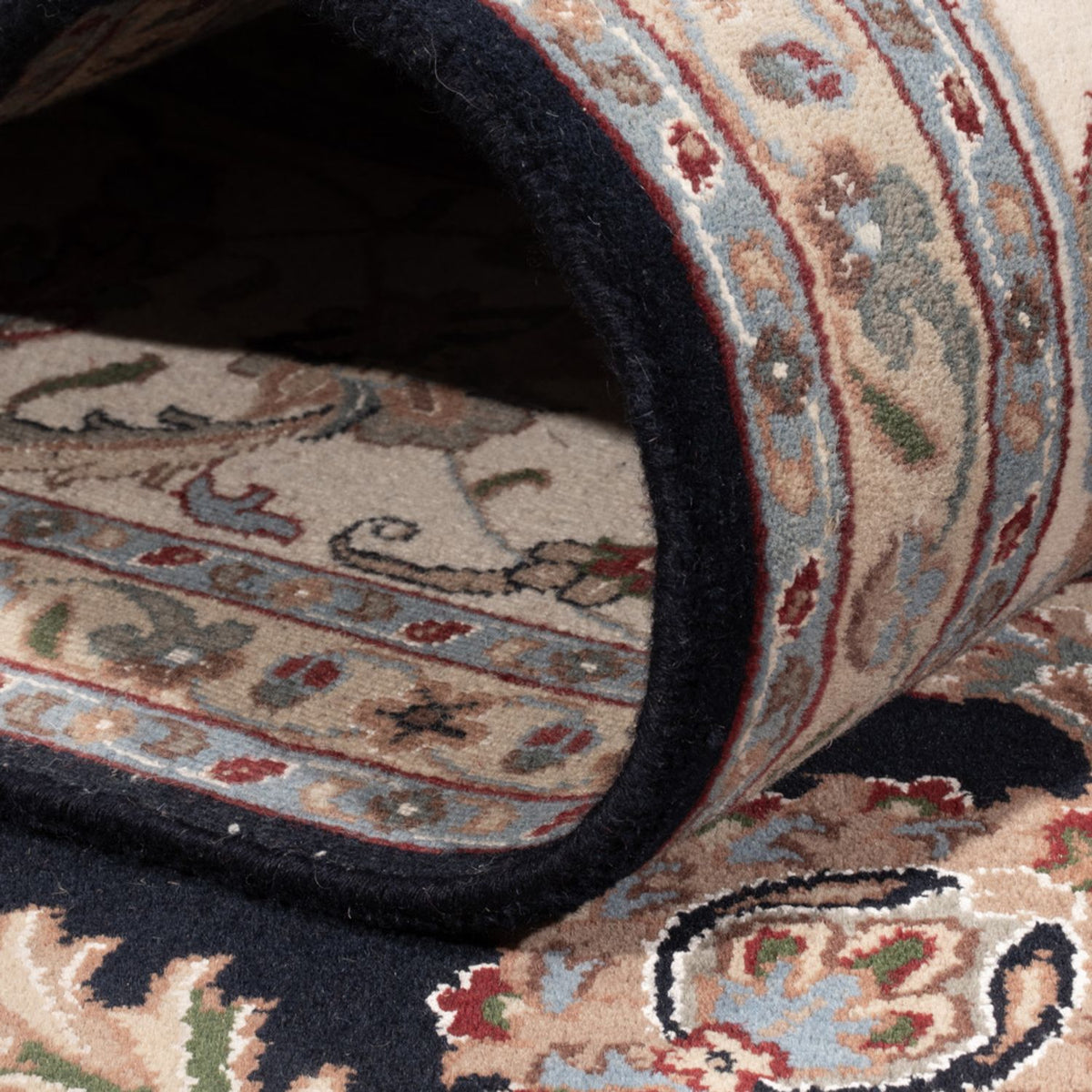 Oosters tapijt - Nain - Indus - 309 x 251 cm - donkerblauw