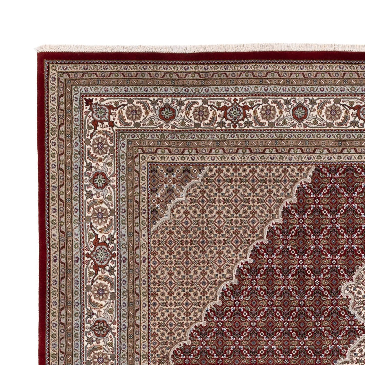 Oosters tapijt - Tabriz - 303 x 253 cm - donker beige