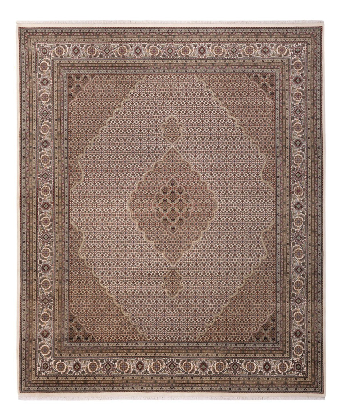 Oosters tapijt - Tabriz - 304 x 249 cm - donker beige
