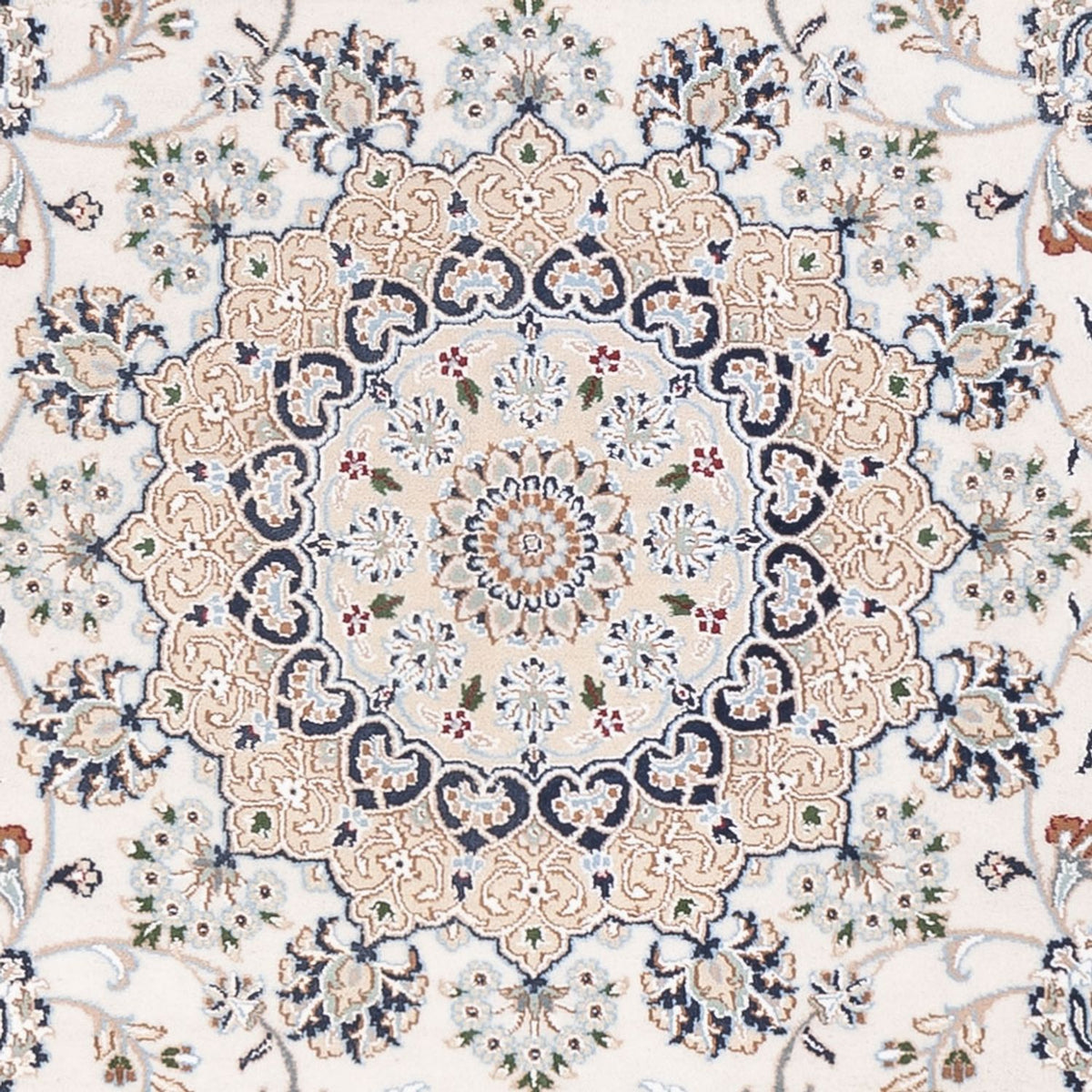 Oosters tapijt - Nain - Indus - 303 x 241 cm - wit  crème