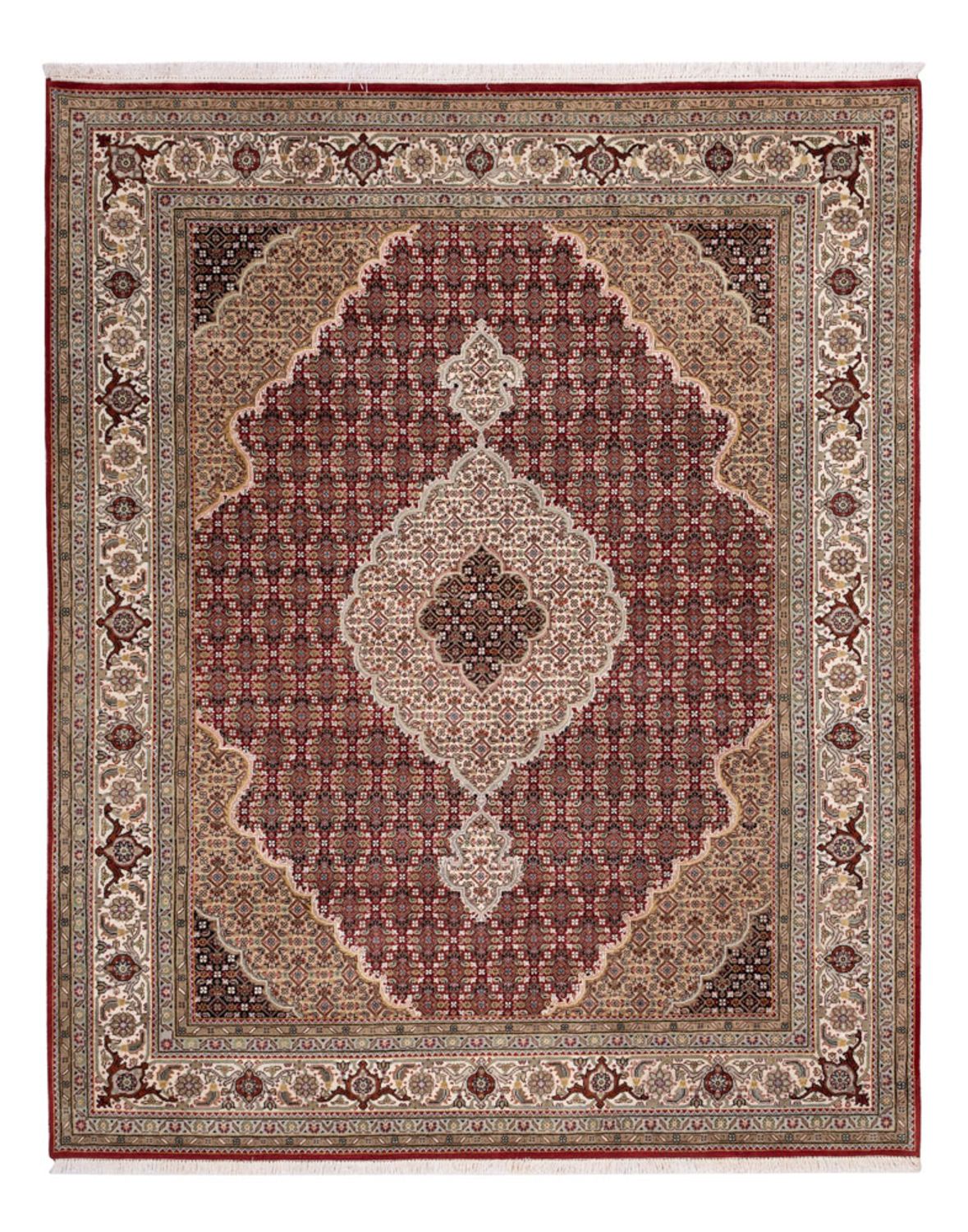Oosters tapijt - Tabriz - 255 x 198 cm - donker beige