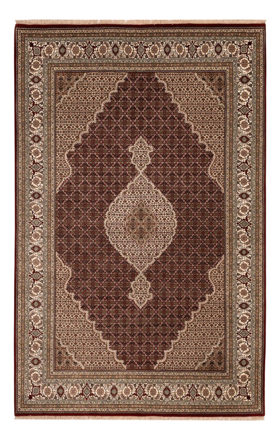 Oosters tapijt - Tabriz - 300 x 197 cm - donker beige