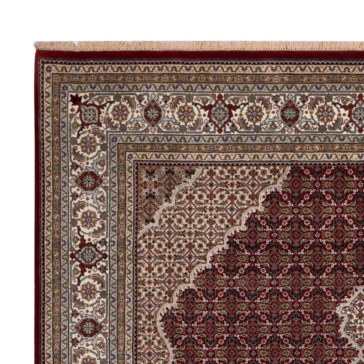Oosters tapijt - Tabriz - 257 x 202 cm - donker beige