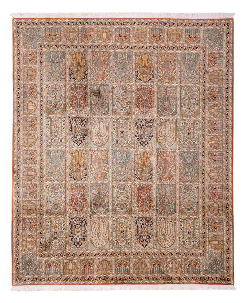 Zijden tapijt - Kashmir Silk - 307 x 250 cm - veelkleurig