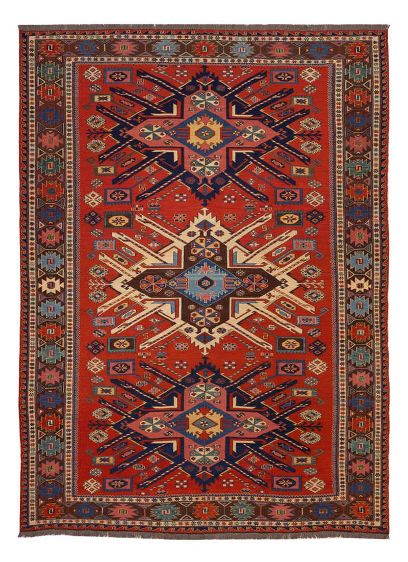 Kelim tapijt - Oosters - Soumak - 282 x 198 cm - rood