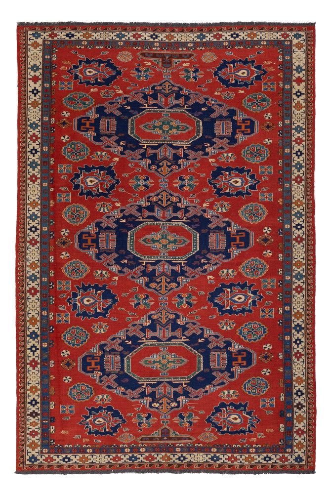 Kelim tapijt - Oosters - Soumak - 263 x 178 cm - rood