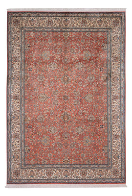 Zijden tapijt - Kashmir Silk - 268 x 184 cm - licht rood