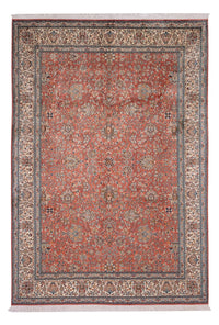 Zijden tapijt - Kashmir Silk - 268 x 184 cm - licht rood